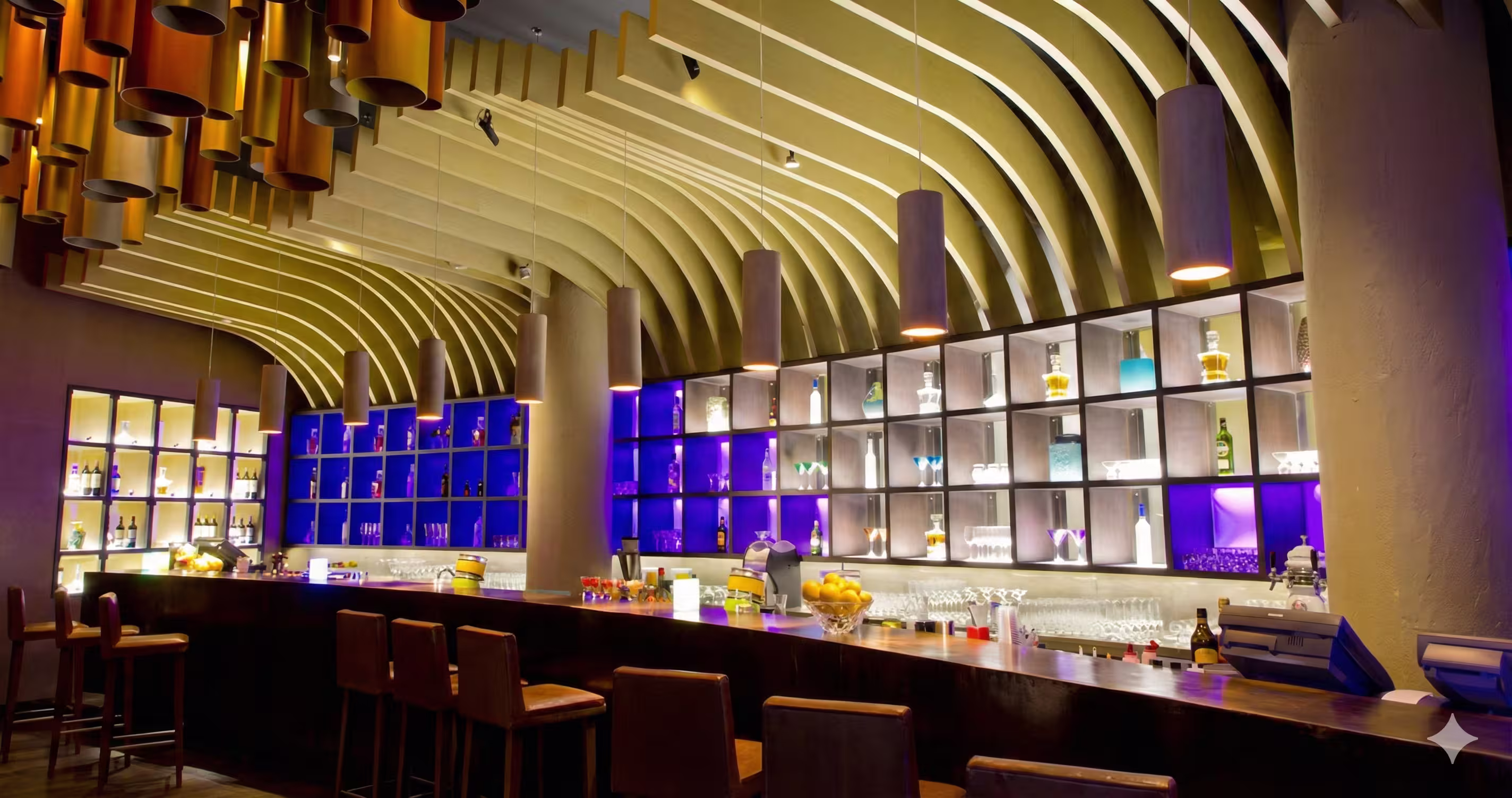 Bar acoustics application — conversation comfort, echo control, and balanced music