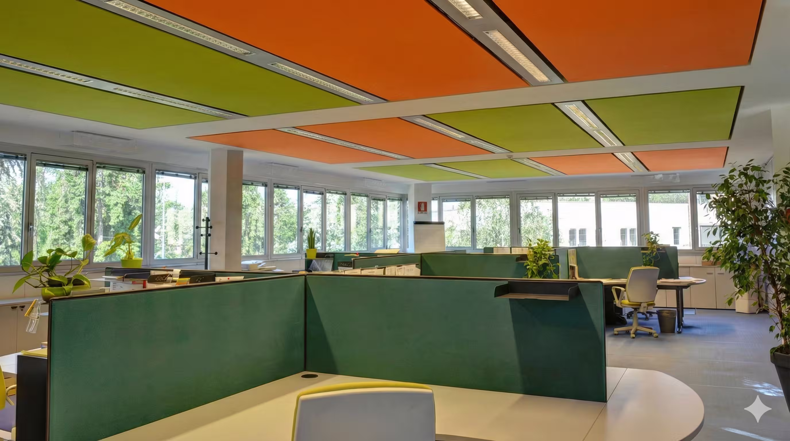 Call center acoustics application — reverberation reduction, noise control, and speech clarity