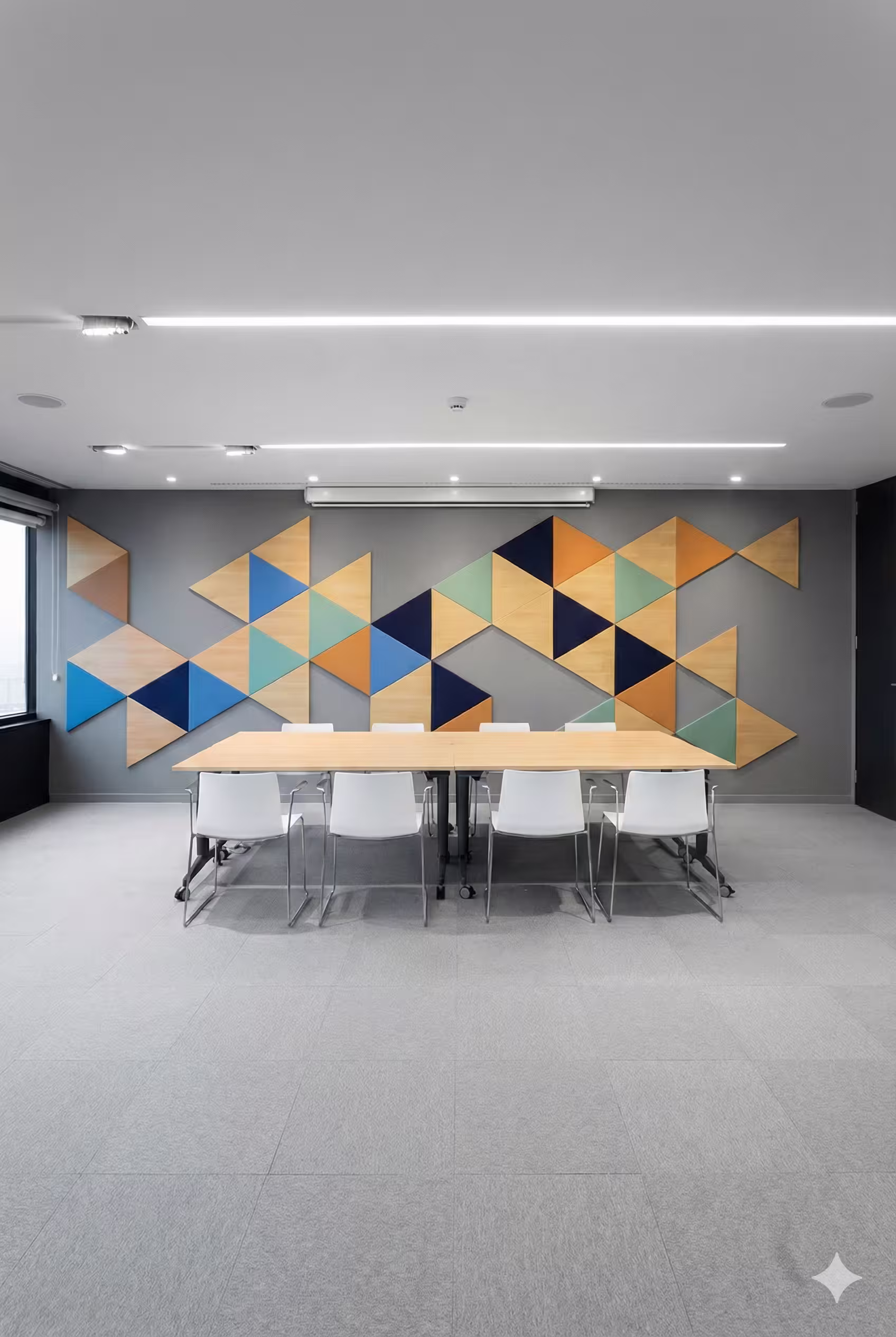 Office acoustic treatment — quieter and more comfortable work areas with wall and ceiling panels
